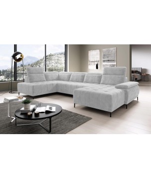 Narożnik FOCUS XL z elektryczną regulacją w tkaninie SALVADOR 13 WERSAL