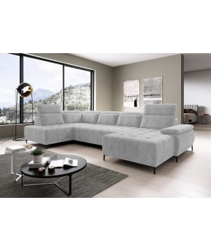 Narożnik FOCUS XL z elektryczną regulacją w tkaninie SALVADOR 13 WERSAL