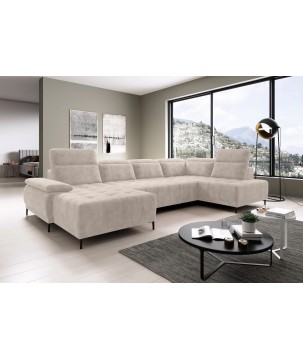 Narożnik FOCUS XL z elektryczną regulacją w tkaninie SALVADOR 01 WERSAL