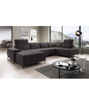 Narożnik FOCUS XL z elektryczną regulacją w tkaninie SALVADOR 04 WERSAL