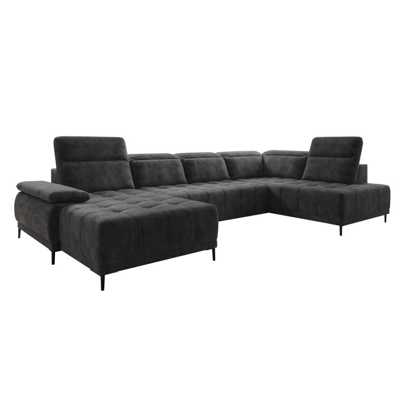 Narożnik FOCUS XL z elektryczną regulacją w tkaninie SALVADOR 15 WERSAL