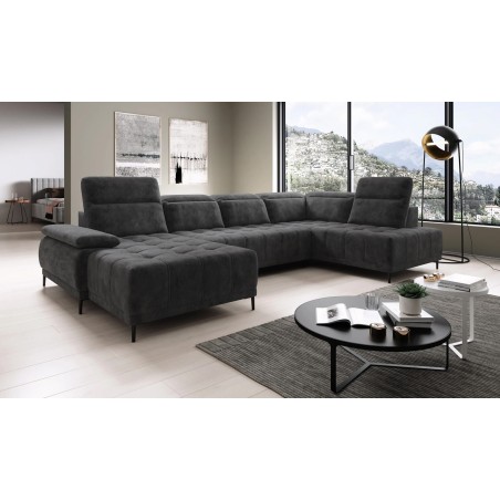 Narożnik FOCUS XL z elektryczną regulacją w tkaninie SALVADOR 15 WERSAL