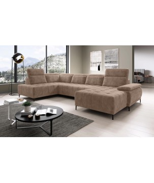 Narożnik FOCUS XL z elektryczną regulacją w tkaninie SALVADOR 03 WERSAL