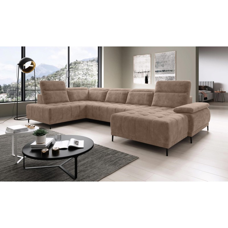 Narożnik FOCUS XL z elektryczną regulacją w tkaninie SALVADOR 03 WERSAL