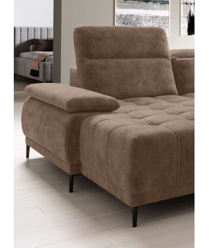 Narożnik FOCUS XL z elektryczną regulacją w tkaninie SALVADOR 03 WERSAL