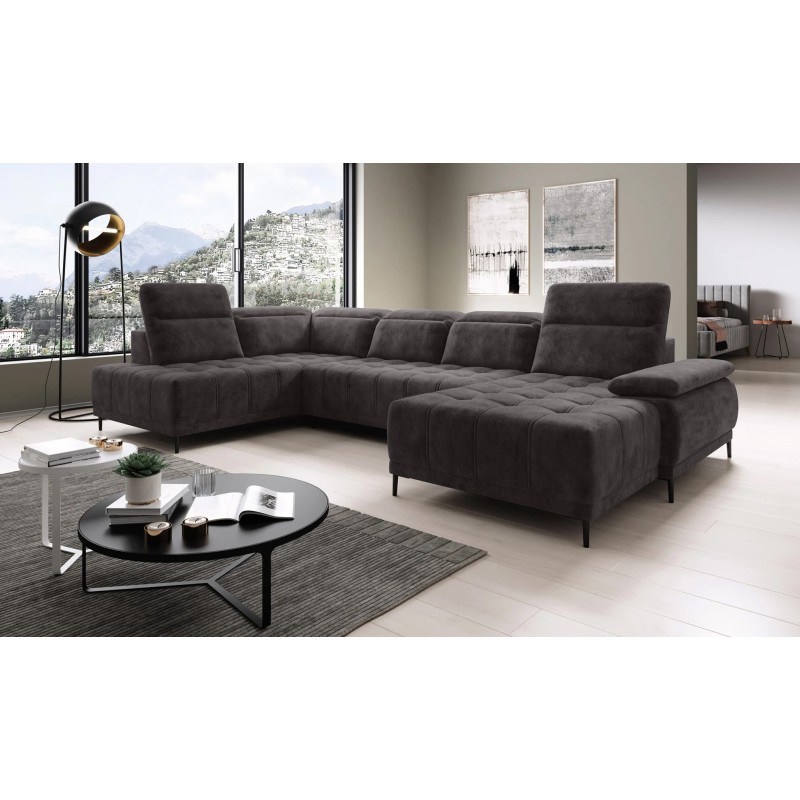 Narożnik FOCUS XL z elektryczną regulacją w tkaninie SALVADOR 04 WERSAL