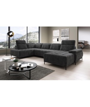 Narożnik FOCUS XL z elektryczną regulacją w tkaninie SALVADOR 15 WERSAL