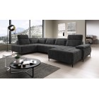 Narożnik FOCUS XL z elektryczną regulacją w tkaninie SALVADOR 15 WERSAL