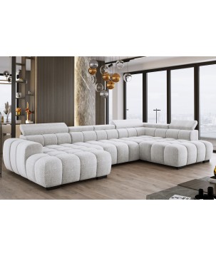 Narożnik BULL XL Prawostronny z elektryczną funkcją regulacji tkanina Eden 17 WERSAL