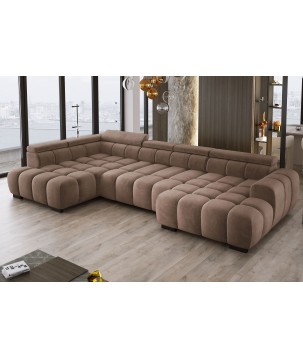 Narożnik BULL XL Lewostronny z elektryczną funkcją regulacji tkanina Salvador 03 WERSAL