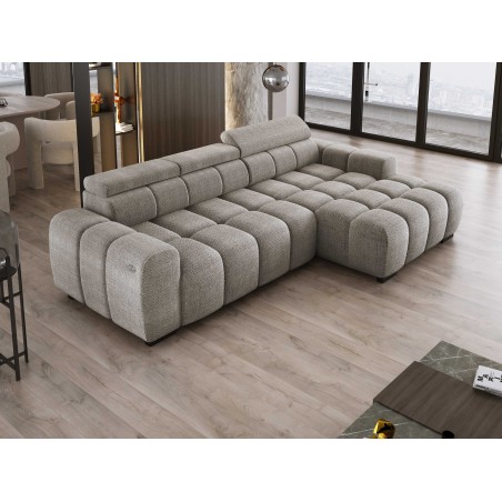 Narożnik BULL S - OMBO MINI Prawostronny z Elektryczną Regulacją EDEN 07