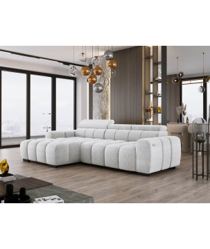 Narożnik BULL S - OMBO MINI Lewostronny z Elektryczną Regulacją EDEN 17