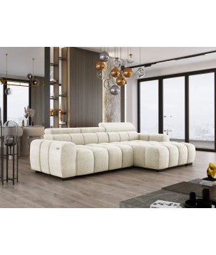 Narożnik BULL S - OMBO MINI Prawostronny z Elektryczną Regulacją EDEN 01