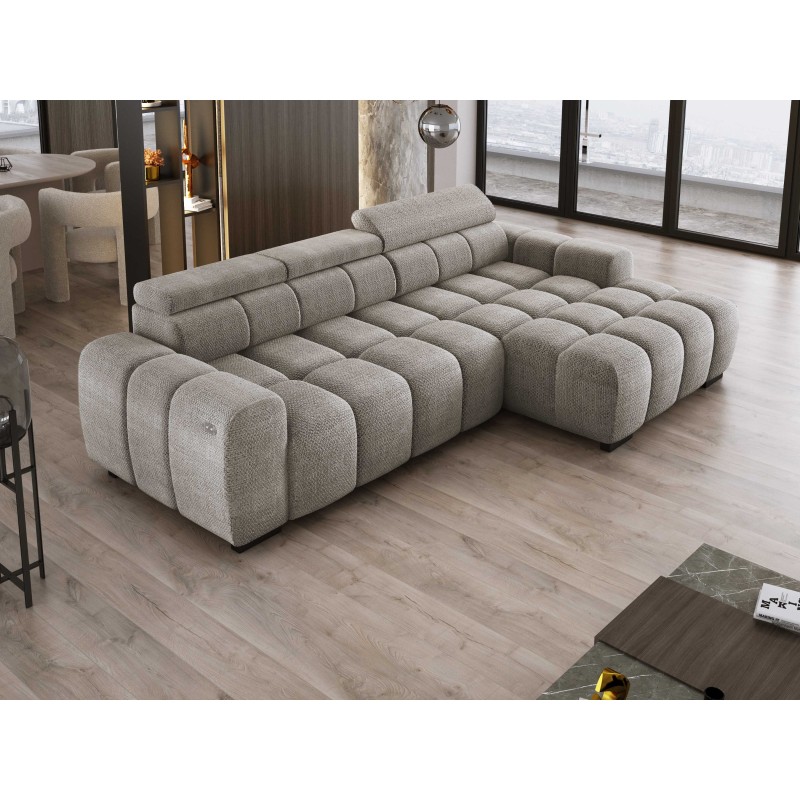 Narożnik BULL S - OMBO MINI Prawostronny z Elektryczną Regulacją EDEN 07