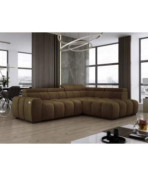 Narożnik BULL L Prawostronny z Elektryczną Regulacją SALVADOR 10 WERSAL