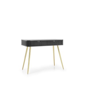 ZURI Toaletka T-103 czarna | złote nogi