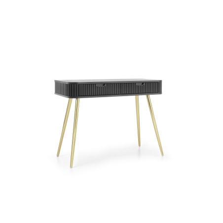 ZURI Toaletka T-103 czarna | złote nogi