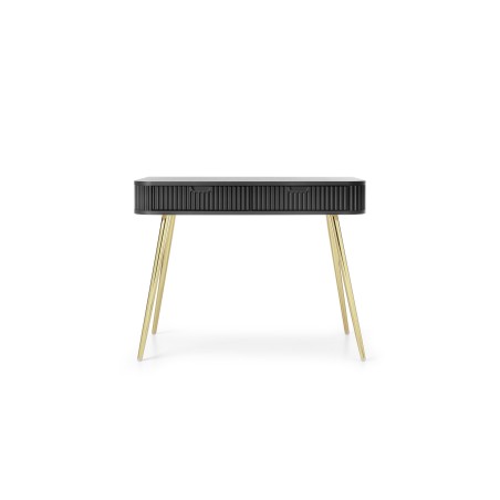 ZURI Toaletka T-103 czarna | złote nogi