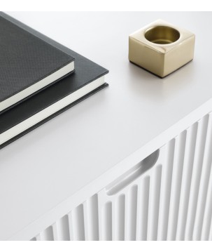 ZURI Toaletka T-103 biała | czarne nogi