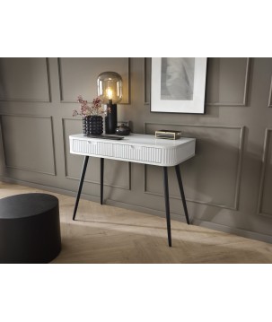 ZURI Toaletka T-103 biała | czarne nogi