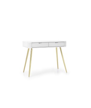 ZURI Toaletka T-103 biała | złote nogi