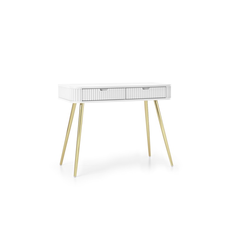 ZURI Toaletka T-103 biała | złote nogi