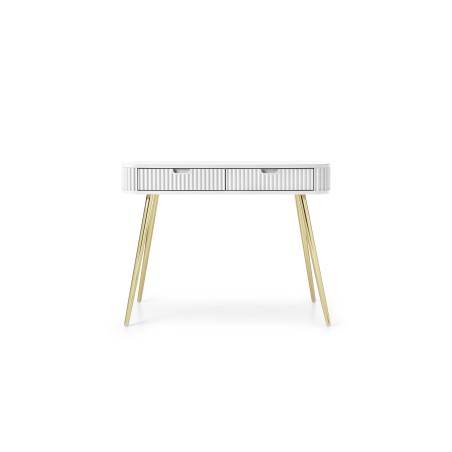 ZURI Toaletka T-103 biała | złote nogi