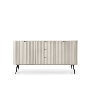 ZURI Komoda KSZ-168 kaszmirowa | czarne nogi