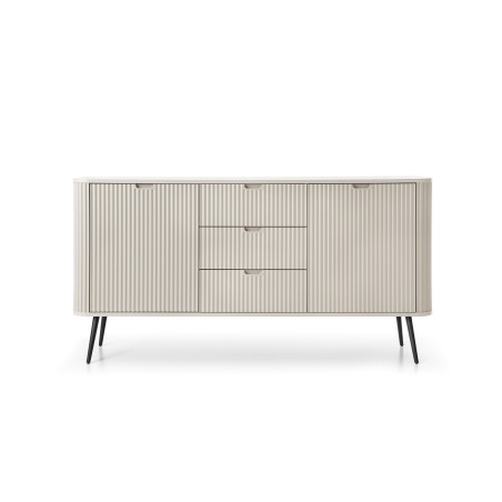 ZURI Komoda KSZ-168 kaszmirowa | czarne nogi