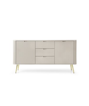 ZURI Komoda KSZ-168 kaszmirowa | złote nogi