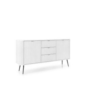 ZURI Komoda KSZ-168 biała | czarne nogi