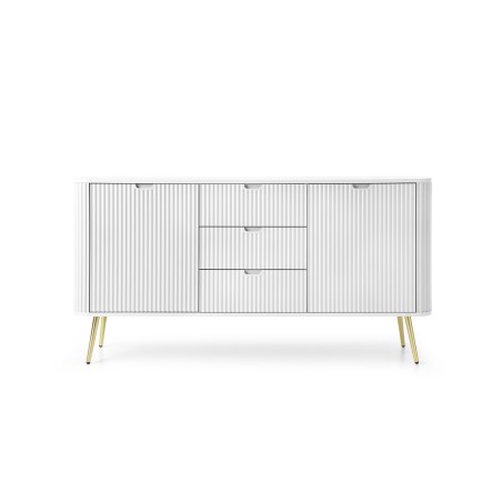 ZURI Komoda KSZ-168 biała | złote nogi