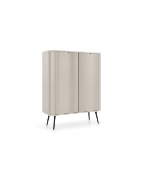 ZURI Komoda K-103 kaszmirowa | czarne nogi