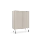 ZURI Komoda K-103 kaszmirowa | czarne nogi