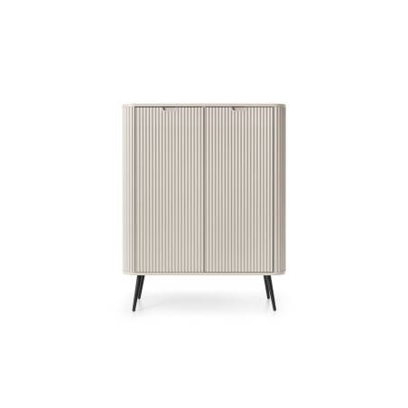 ZURI Komoda K-103 kaszmirowa | czarne nogi