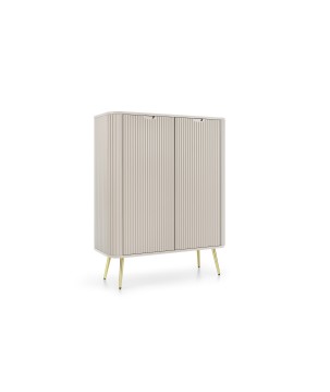 ZURI Komoda K-103 kaszmirowa | złote nogi