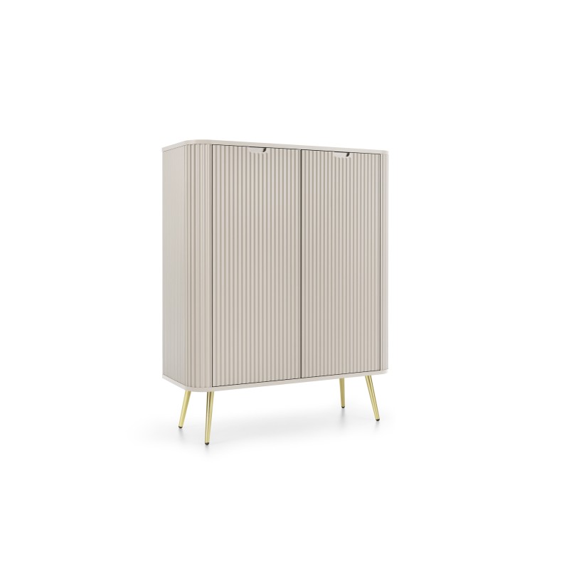 ZURI Komoda K-103 kaszmirowa | złote nogi