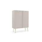 ZURI Komoda K-103 kaszmirowa | złote nogi