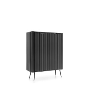 ZURI Komoda K-103 czarna | czarne nogi