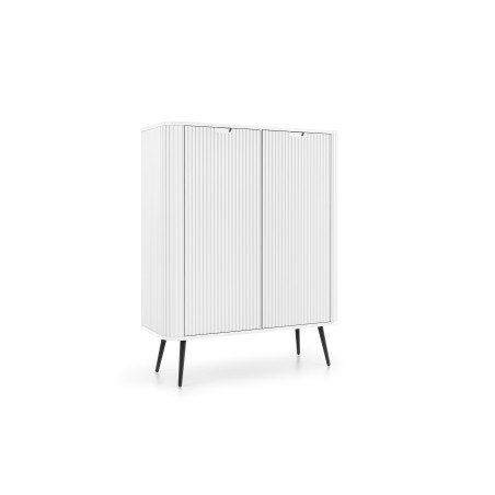 ZURI Komoda K-103 biała | czarne nogi