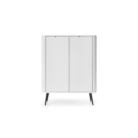 ZURI Komoda K-103 biała | czarne nogi