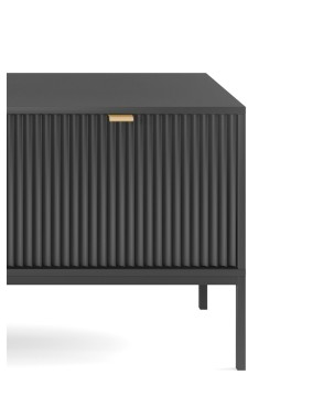 NAYA Szafka RTV 154 czarna | czarny stelaż