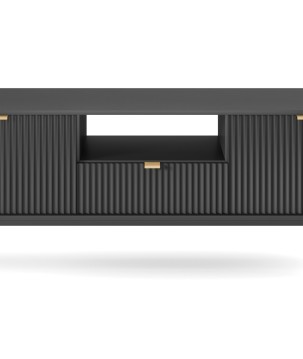 NAYA Szafka RTV 154 czarna | czarny stelaż