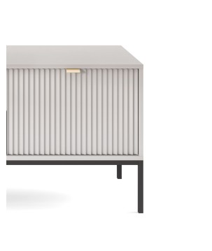 NAYA Szafka RTV 154 szara | czarny stelaż