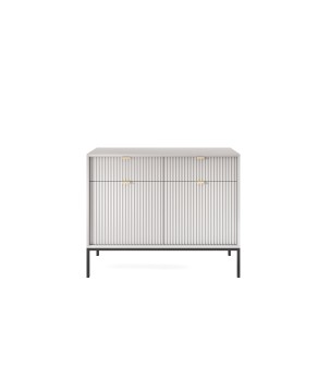 NAYA Komoda KSZ 104 szara | czarny stelaż