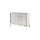 NAYA Komoda KSZ 104 szara | złoty stelaż