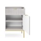 NAYA Komoda KSZ 104 szara | złoty stelaż