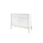 NAYA Komoda KSZ 104 biała | złoty stelaż