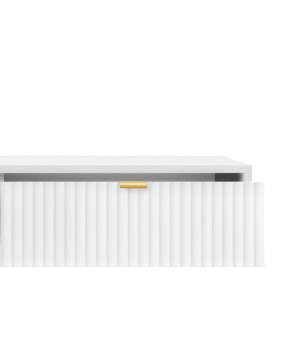 NAYA Komoda KSZ 104 biała | złoty stelaż