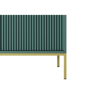 NAYA Komoda KSZ 104 zielona (LABRADOR) | złoty stelaż